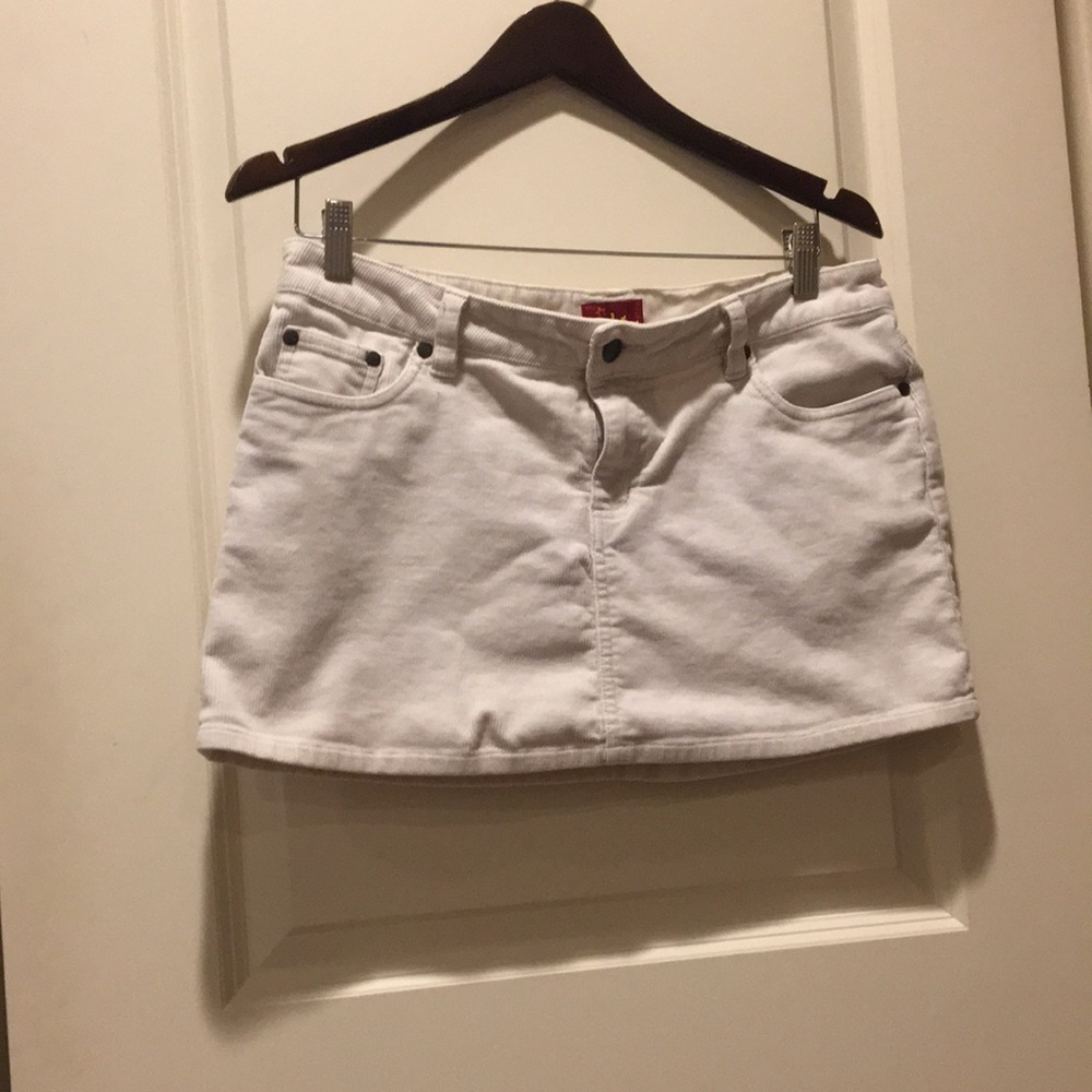 Tilt Corduroy mini skirt juniors size 9 w/ stretch cream/linen color